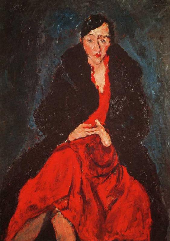 Chaim Soutine Portrait of Madame Castaing oil painting picture